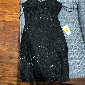 Black sequin dress new
